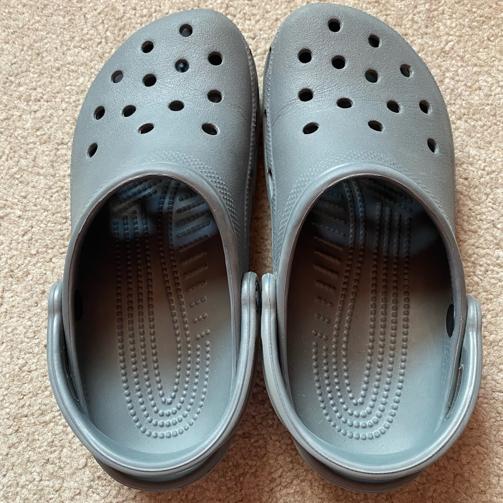 Gray Crocs